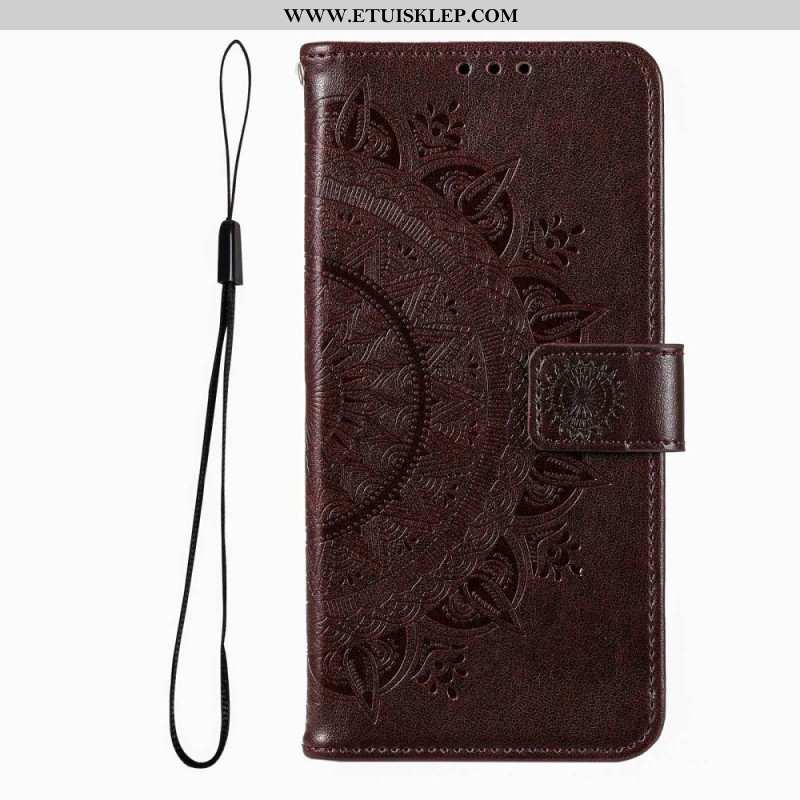 Etui Folio do Xiaomi Redmi Note 12 Pro Mandala Sun Ze Smyczą